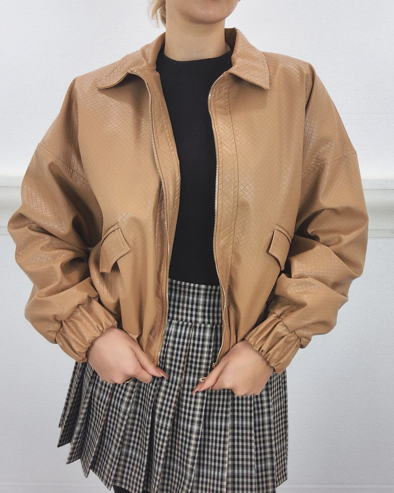 BOMBER ECO LEATHER