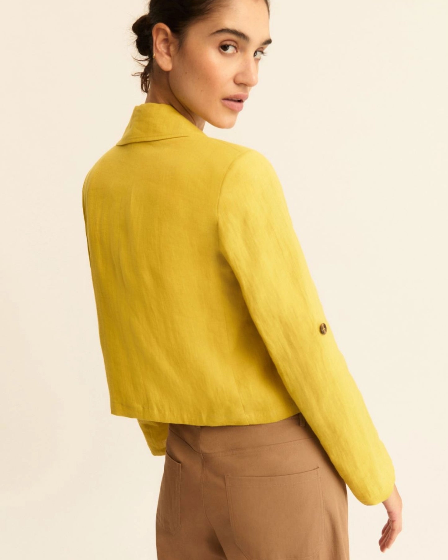 Blazer in lino con manica arrotolabile - Emme Marella