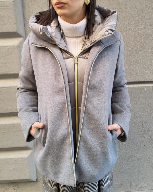 GIACCONE IMBOTTITO IN PANNO SOFT -