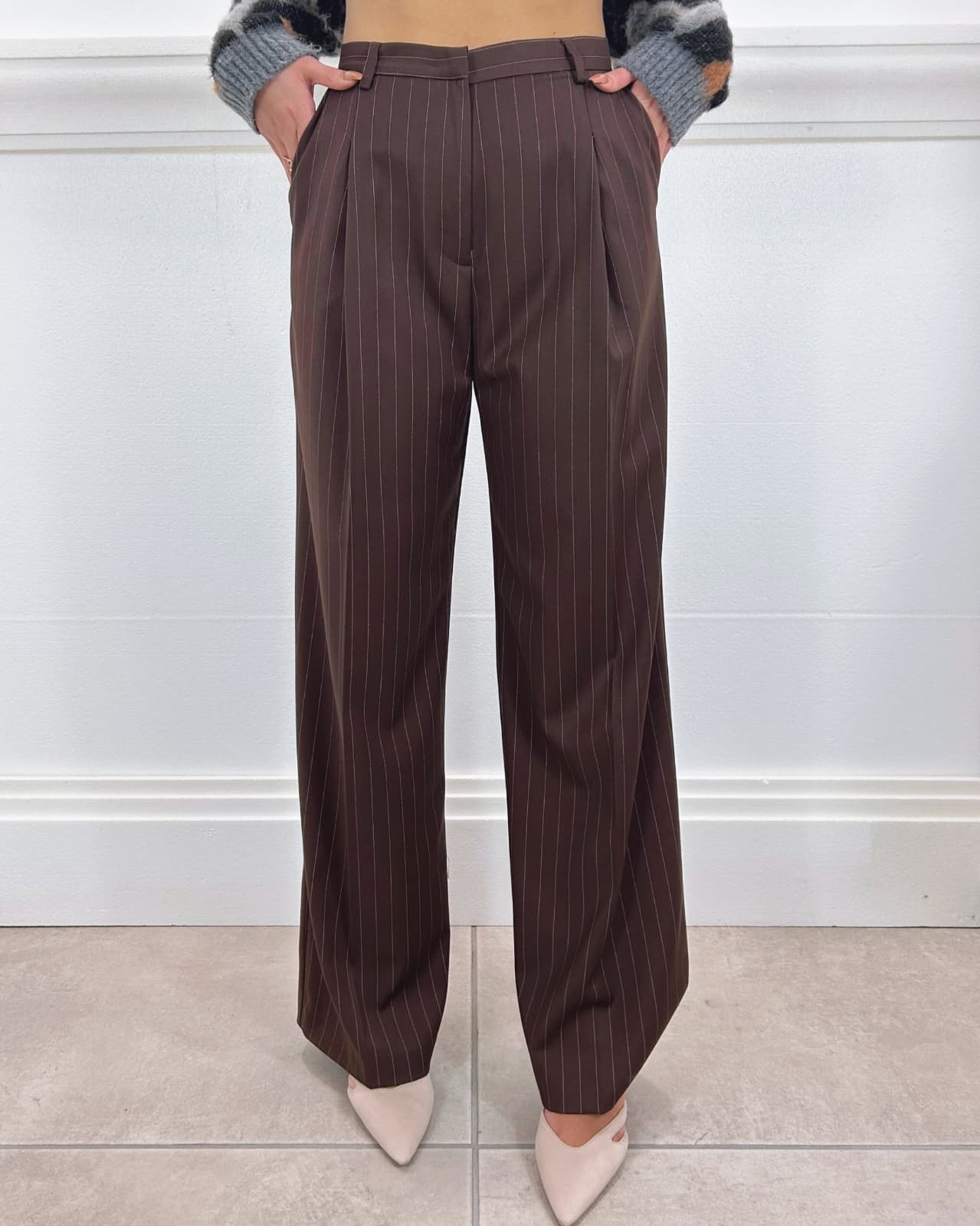 PANTALONI A PALAZZO GESSATI