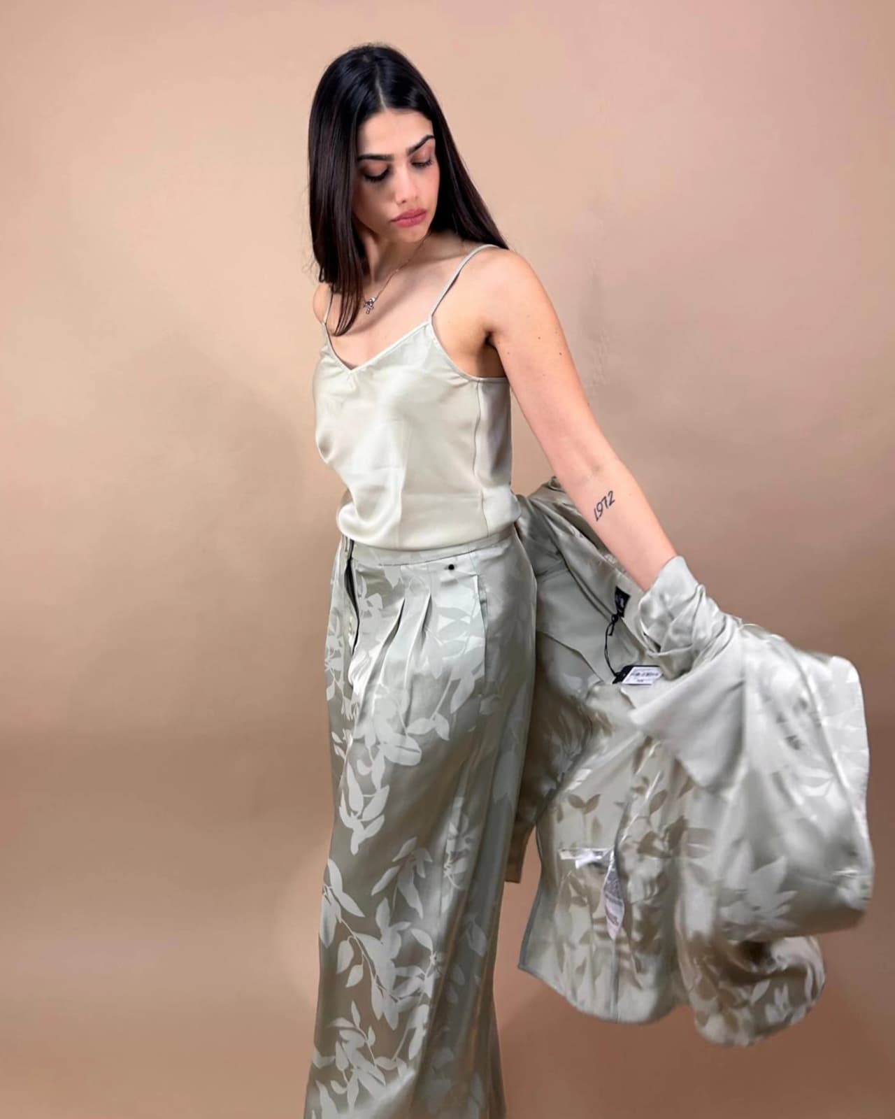 PANTALONI PALAZZO CON FANTASIA FLOREALE
