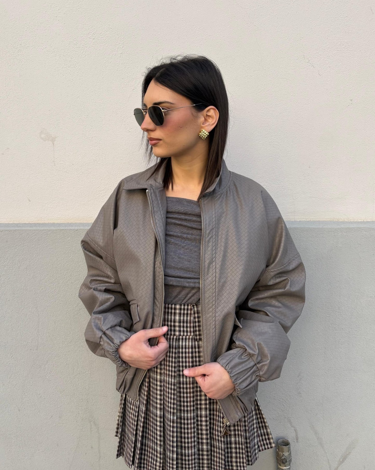 BOMBER ECO LEATHER